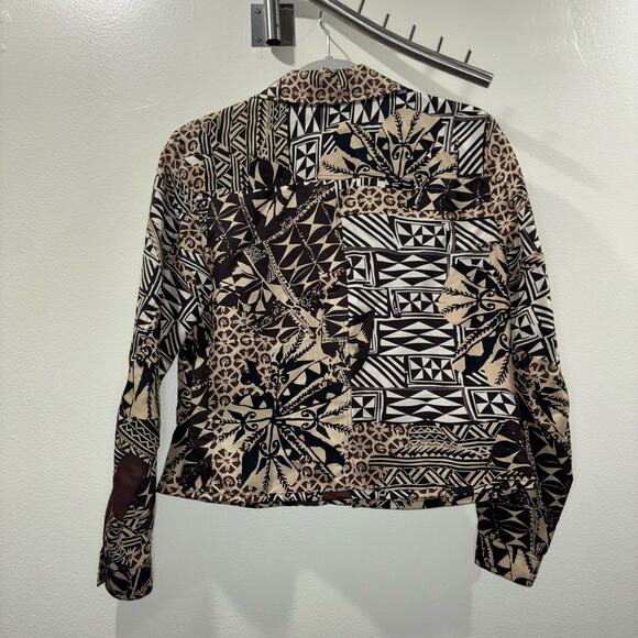 Vintage 100% Silk Button-Up Jacket – Size SP (Small Petite) - Picture 6 of 13